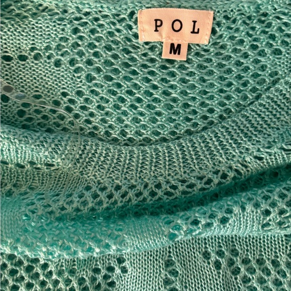 🐠🌞🌊 NWOT POL Aqua Crochet bell sleeve Swim Cover-Up/sweater - Picture 8 of 9